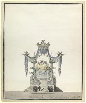 Catafalque for the Empress Catherine the Great (1729-1796)