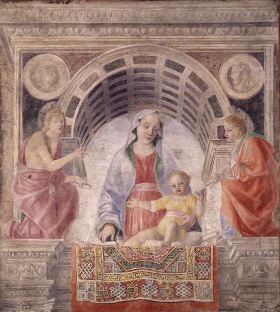 Madonna and Child with Saints John the Baptist and John the Evangelist from Vincenzo Foppa