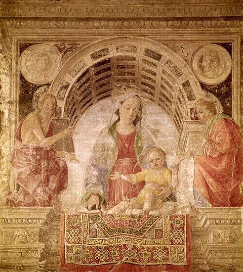 Virgin and Child with St. John the Baptist and St. John the Evangelist from Vincenzo Foppa