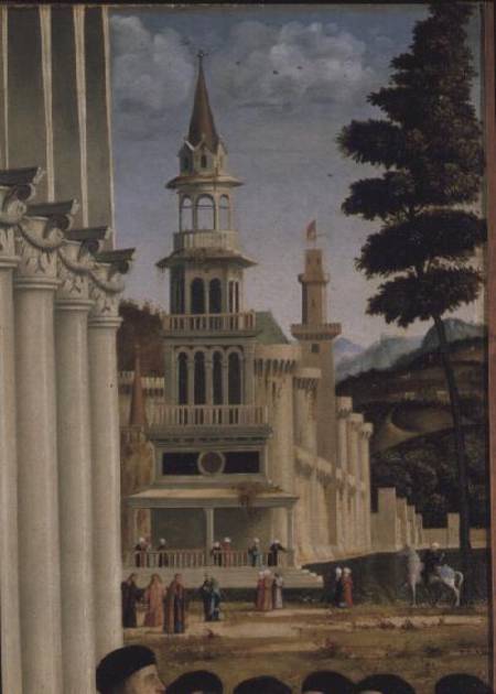 Debate of St. Stephen (detail of background) from Vittore Carpaccio