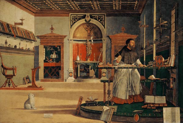 Carpaccio /Vision of St.Augustine/ Ptg. from Vittore Carpaccio