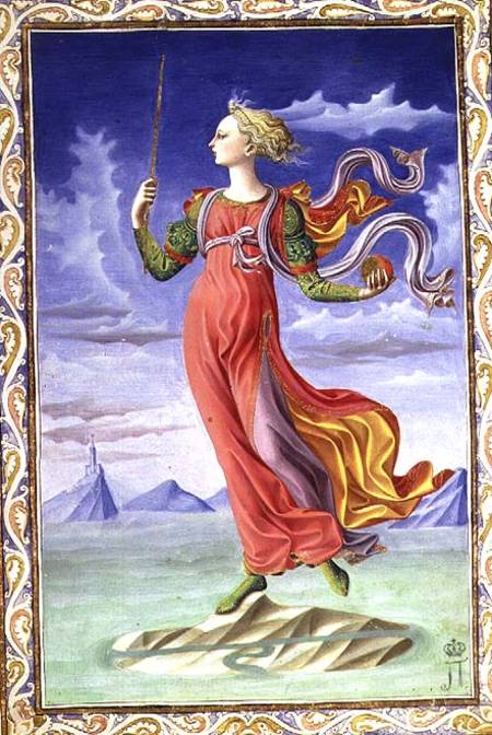 Allegory of Rome, illuminated by Francesco Pesellino (1422-57), original text written from w/c on parchment) Silius Italicus