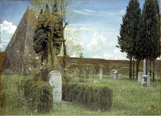 The Grave of Shelley, 1873 (w/c on paper) from Walter Crane