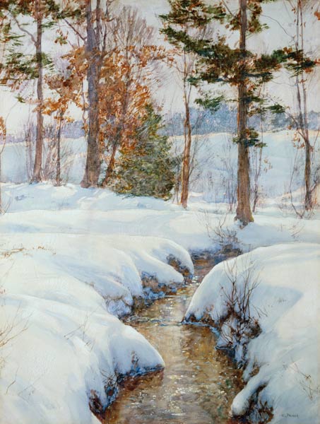 Bächlein in the snow from Walter Launt Palmer