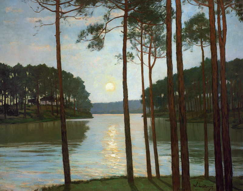 Evening at the Schlachtensee from Walter Leistikow