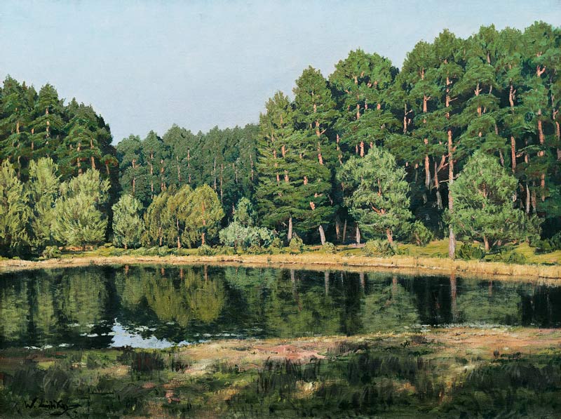 Waldlandschaft mit einem maerkischen See from Walter Leistikow