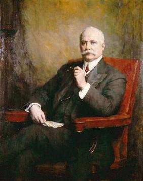 Portrait of Sir Edward Hopkinson Holden (1848-1919) First Baronet 1911 (oil on canvas)