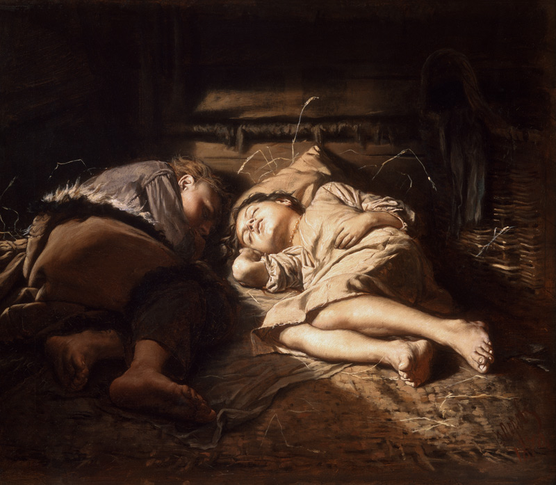 Sleeping children from Wassili Perow