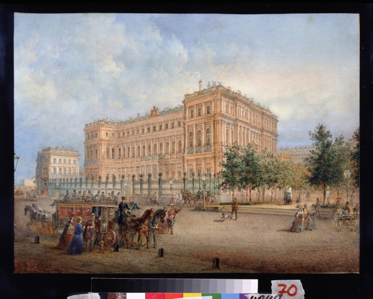 View of the Nicholas Palace in St. Petersburg from Wassili Sadownikow