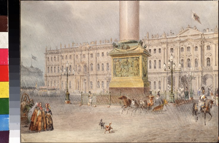 The Palace Square in Saint Petersburg from Wassili Sadownikow