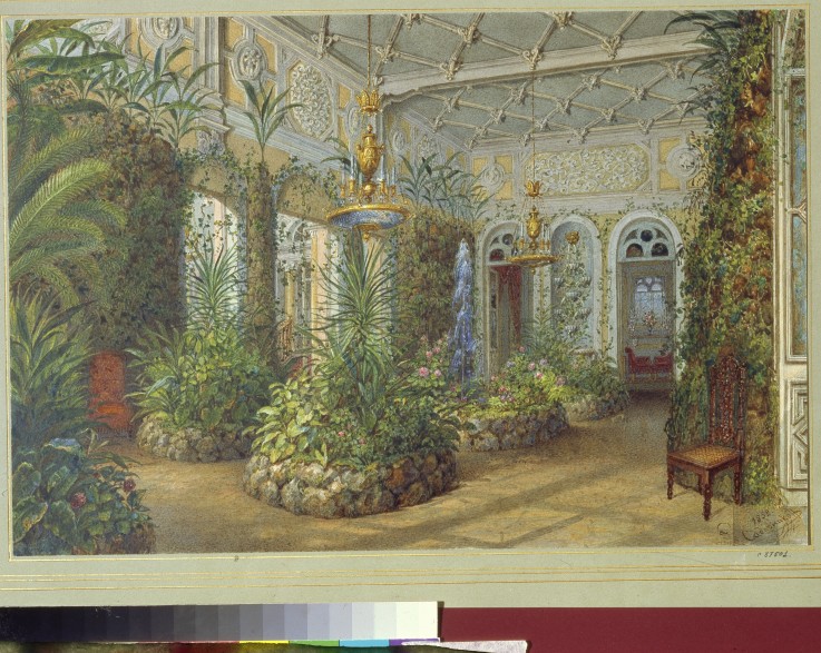 The Winter garden in the Yusupov Palace in St. Petersburg from Wassili Sadownikow