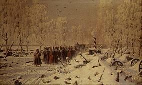 Retreat of the Napoleonic troops from Russia. from Wassili Werestschagin