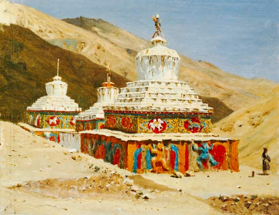 Totentempel in Ladakh from Wassili Werestschagin