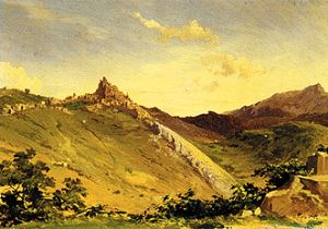 Mountain countryside at Olevano. from Wassilij Grigorievitch Chudjakow