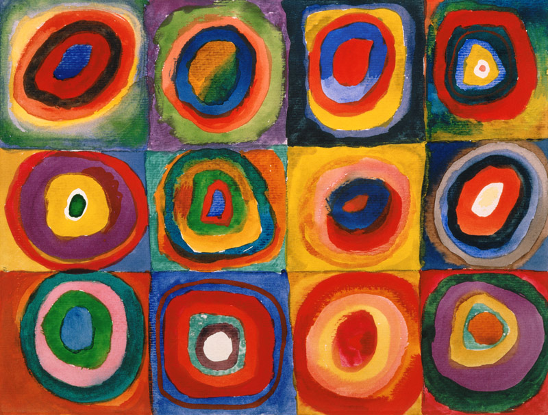Color Study: Squares with Concentric Circles from Wassily Kandinsky