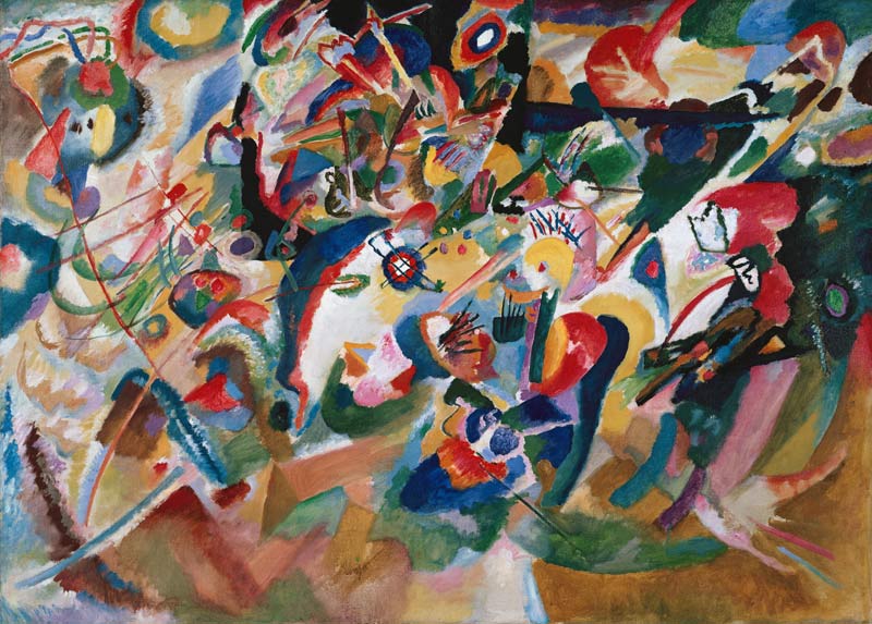 Study to composition of VII. (outline 3) from Wassily Kandinsky