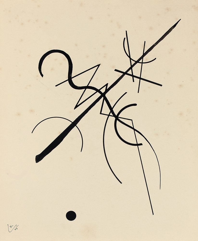 Zeichnung fur Punkt und Linie zu Flache from Wassily Kandinsky