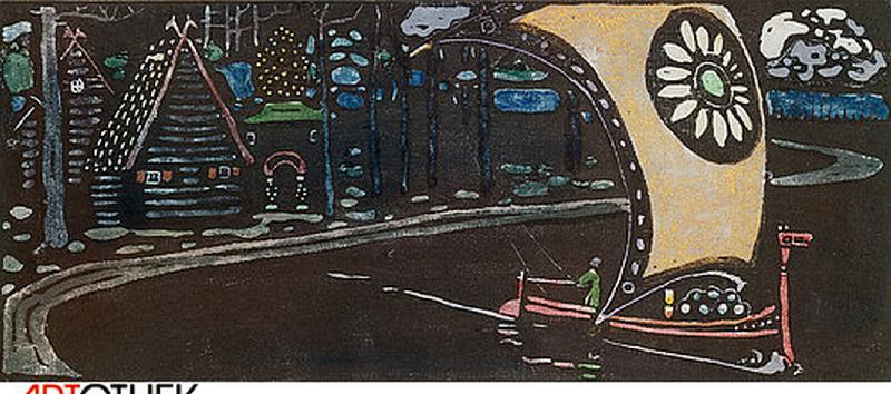 The golden sail from Wassily Kandinsky