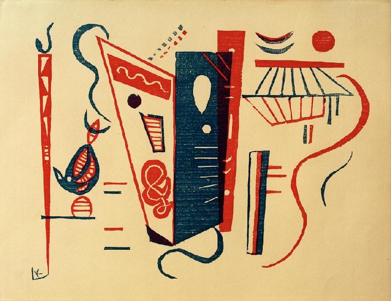 Woodcut for XX siècle from Wassily Kandinsky
