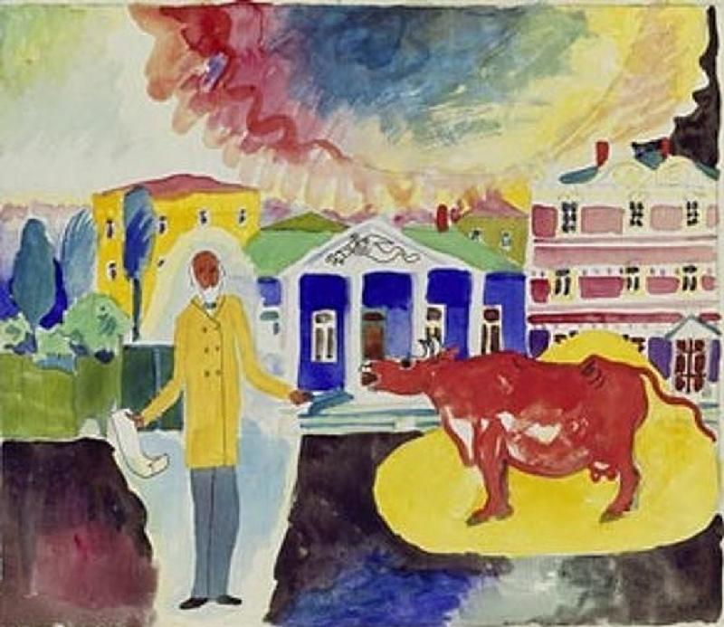 Cow in Moscow. from Wassily Kandinsky