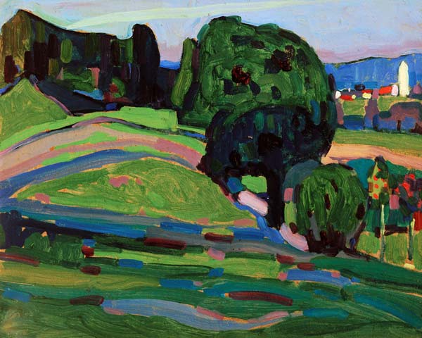 Landscape in Murnau from Wassily Kandinsky