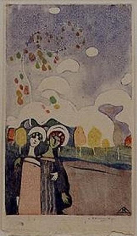 Two girls from Wassily Kandinsky