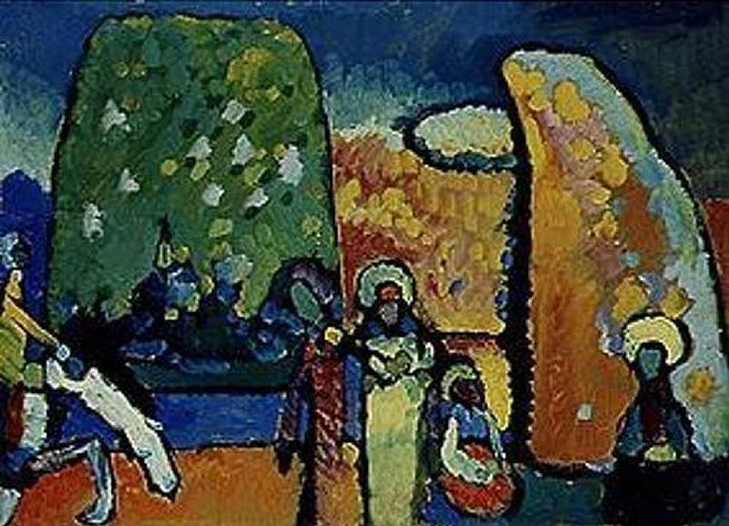 Study to improvisation 2 (funeral march) from Wassily Kandinsky