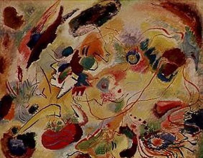 Study to composition of VII, (the Last Judgement) from Wassily Kandinsky