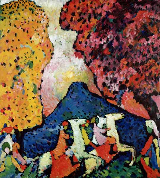 The Blue Mountain from Wassily Kandinsky