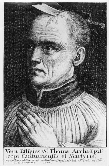 St. Thomas a Becket from Wenceslaus Hollar