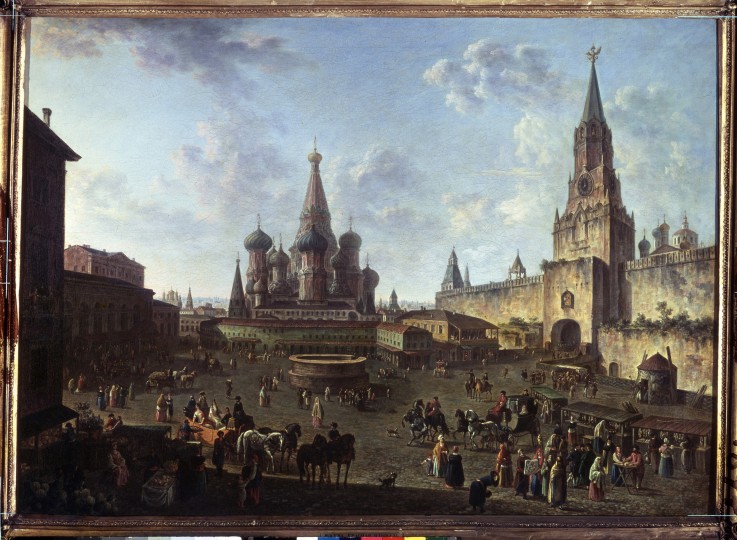 The Red Square in Moscow from Werkst. Alexejew