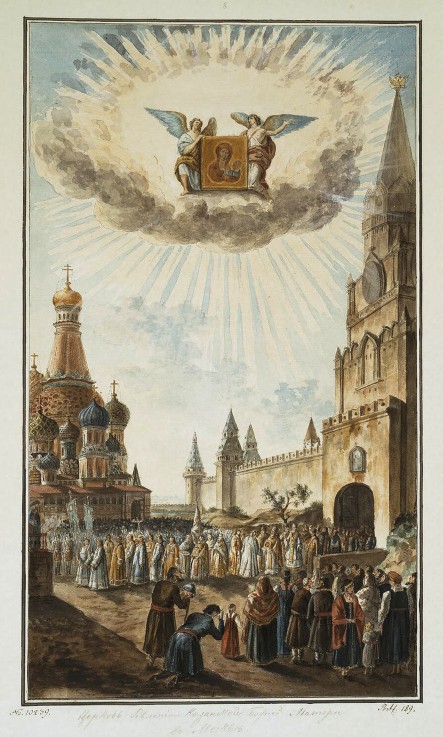 Feast of the Icon of Our Lady of Kazan on the Red Square from Werkst. Alexejew