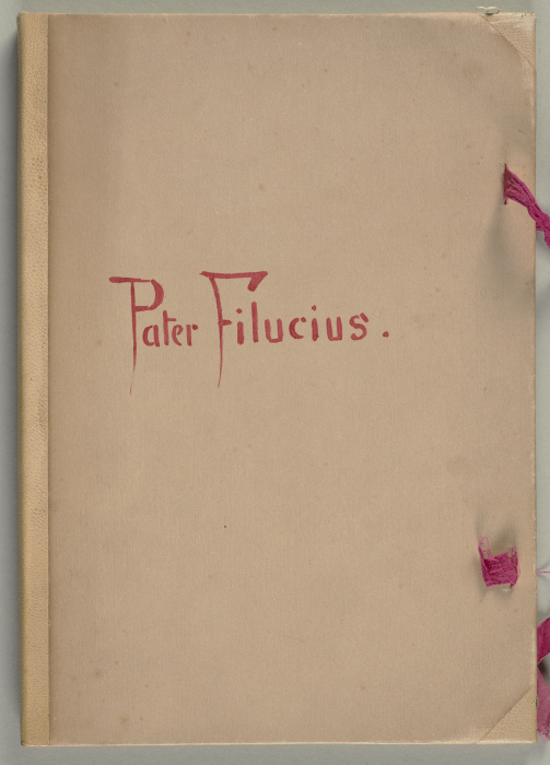 Bilderhandschrift zu "Pater Filucius" from Wilhelm Busch