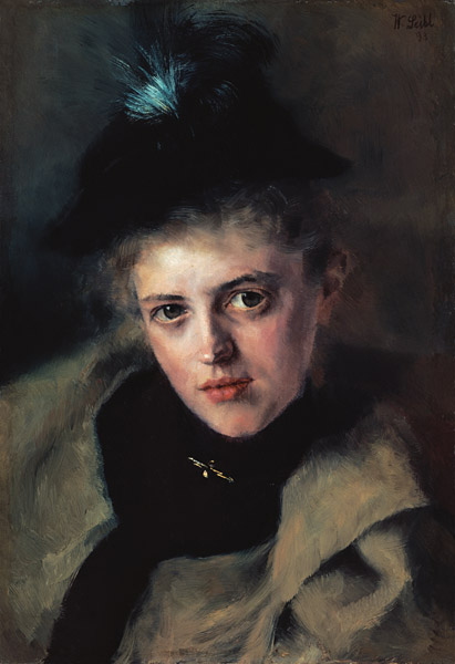 Portrait of Mrs Apotheker Rieder from Wilhelm Maria Hubertus Leibl