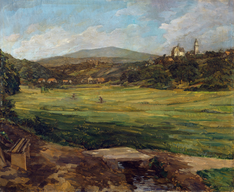 View of Kronberg in the Taunus. from Wilhelm Trübner
