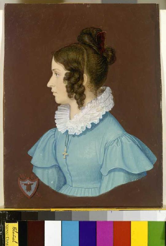 Josephine Suttner, the bride of the artist. from Wilhelm von Kaulbach