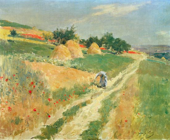 Picking Wild Flowers from Willard Leroy Metcalf