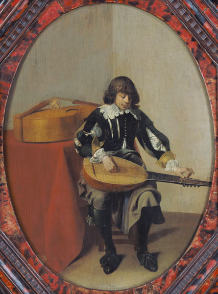 The Young Musician (oil on panel) from Willem Cornelisz Duyster