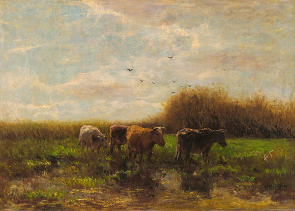 Cows at evening from Willem Maris