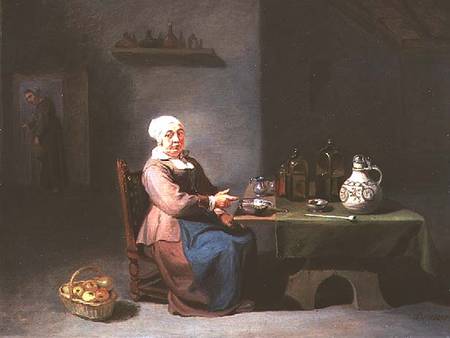 A Woman in a kitchen from Willem van the Elder Herp