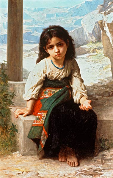 Petite Mendiante from William Adolphe Bouguereau
