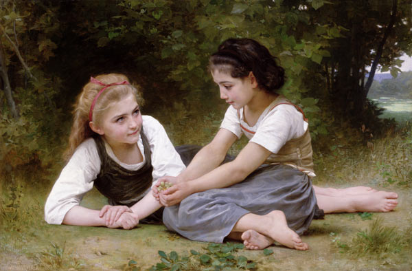 The Nut Gatherers from William Adolphe Bouguereau