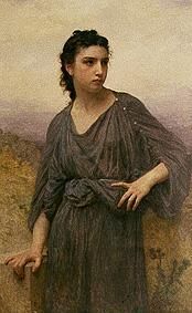 Portrait of a young woman. from William Adolphe Bouguereau