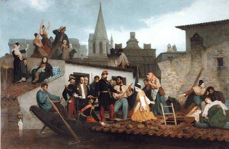 Napoleon III (1808-73) Visiting Flood Victims of Tarascon in June 1856 from William Adolphe Bouguereau