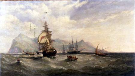 Outward Bound - Entering Funchal Roads, Madeira from William Adolphus Knell