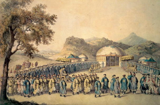 The Approach of the Emperor of China to his tent in Tartary to receive the British Ambassador, Georg from William Alexander