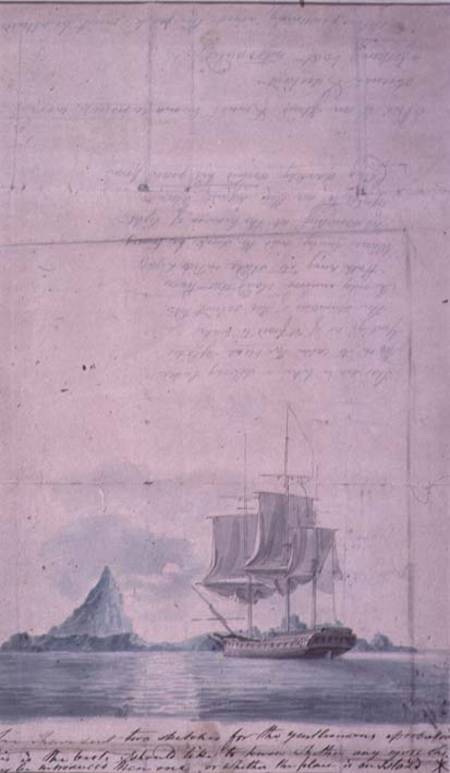 A Seascape, (sketch design, one of two) from William Anderson