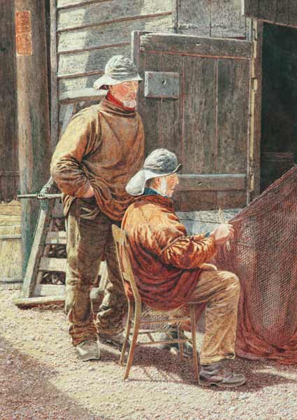 Mending the Nets, Hastings from William Biscombe Gardner