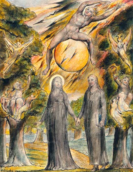 The Sun in His Wrath (from John Milton's L'Allegro and Il Penseroso) from William Blake