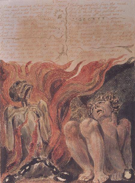 Book of Urizen; "from the caverns of his jointed spine' from William Blake